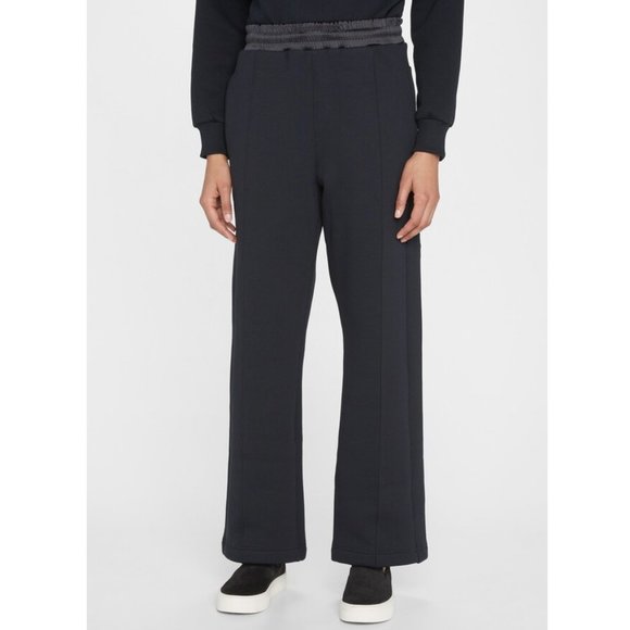 VAARA Elastic Flare-Leg Sweatpants 27" / Size XS / Black Pin Tuck Lounge Pants - Picture 3 of 12